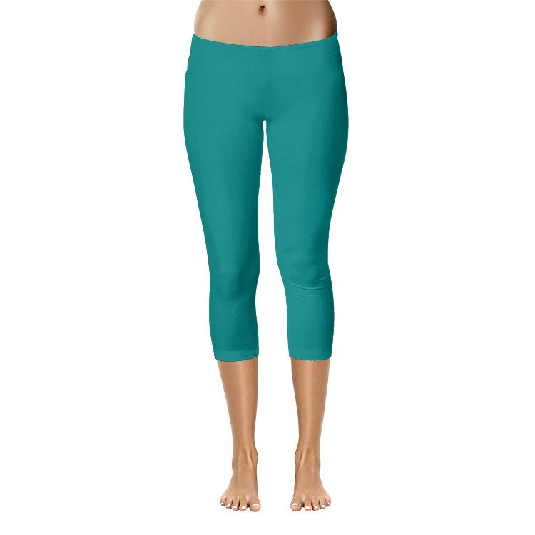 Teal Capri Leggings