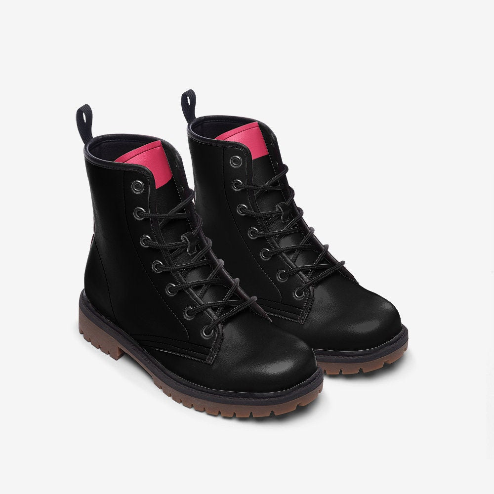 Casual Leather Lightweight black boots