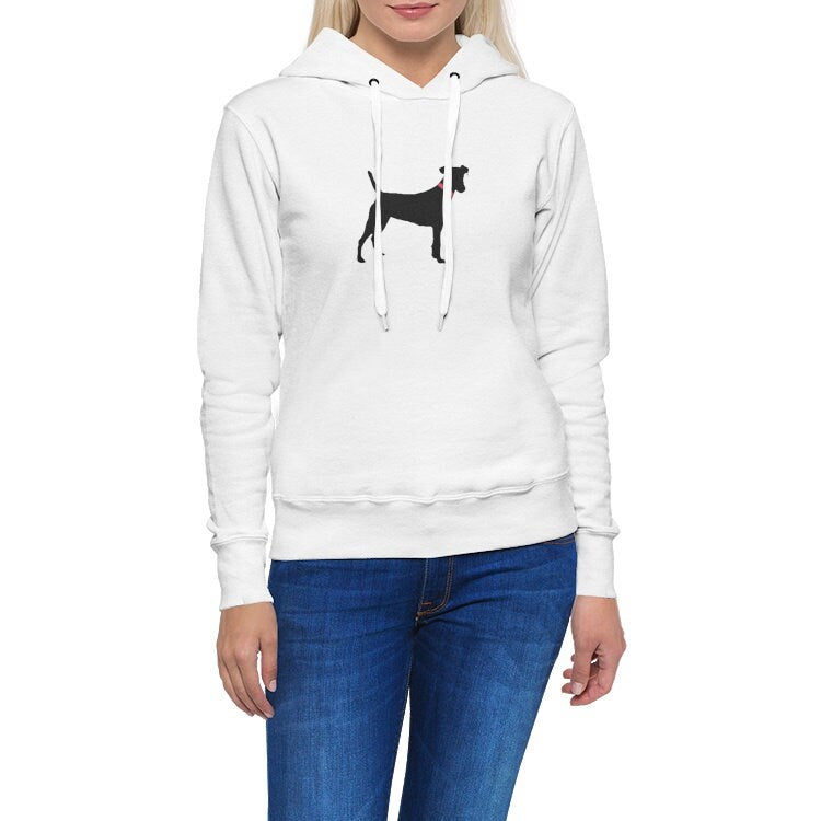 Black Dog Lovers Women's Pullover Hoodie