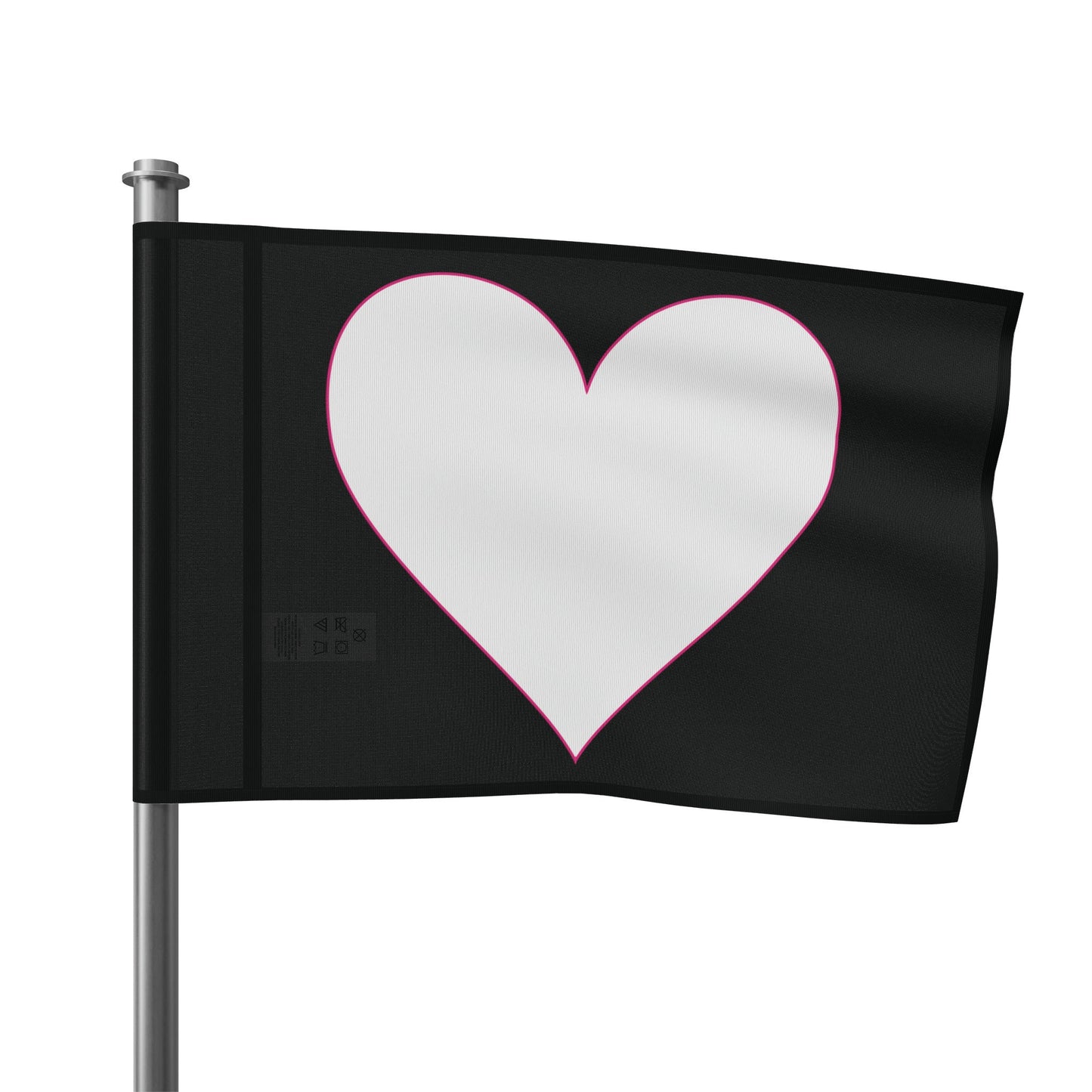 Heart Flags 1 Sided
