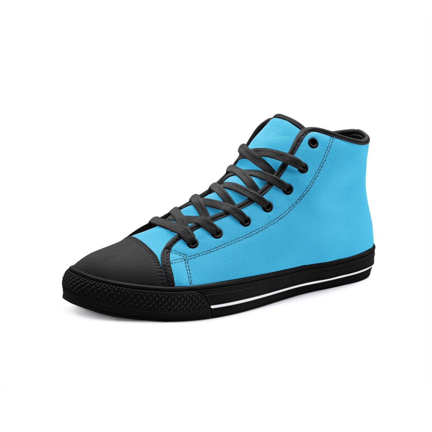 Unisex Blue High Top Canvas Shoes
