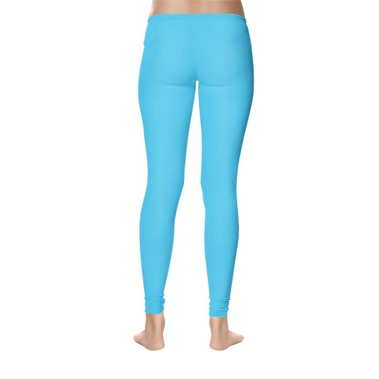 Women's Temp Control Blue Cotton Leggings