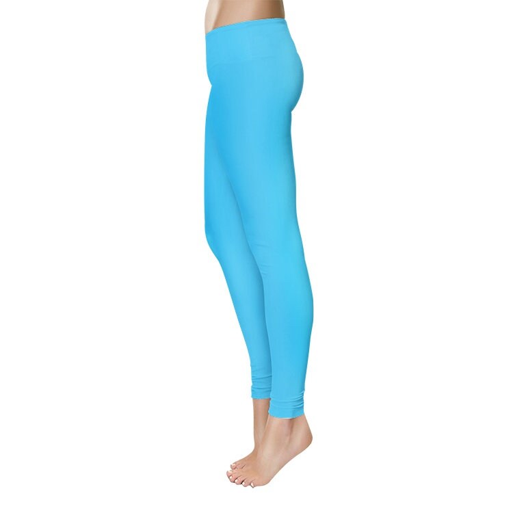 Women's Temp Control Blue Cotton Leggings
