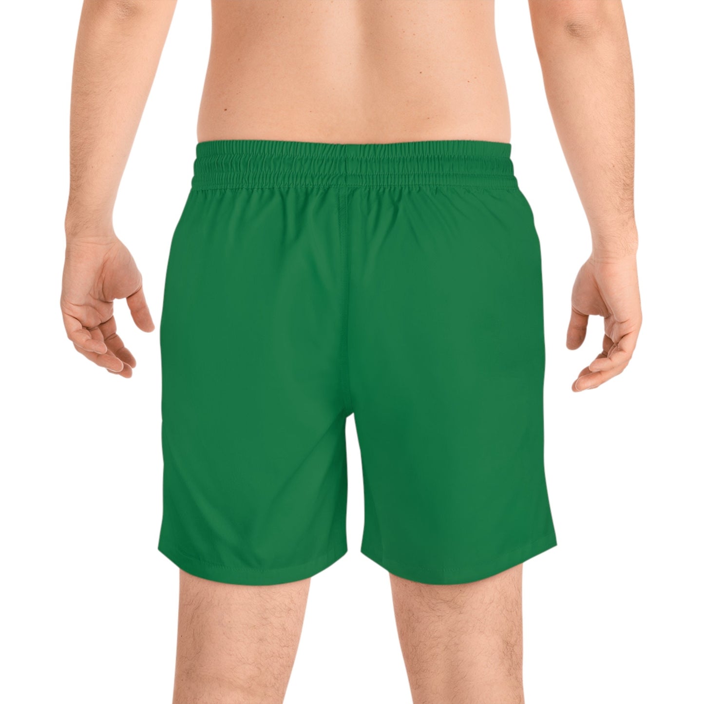 Men's Mid-Length green Swim Shorts