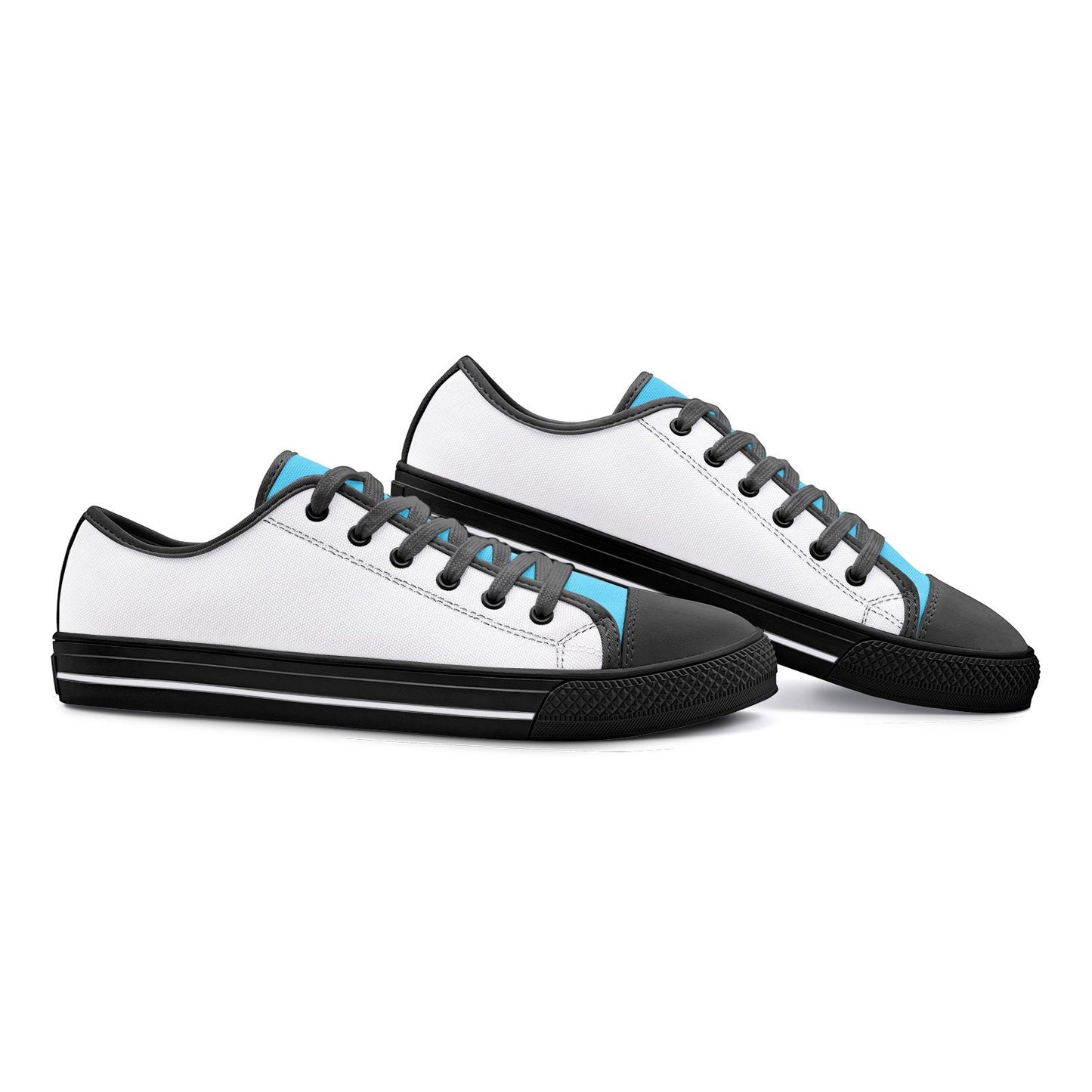 White Casual Sneakers Unisex Low Top Canvas Shoes