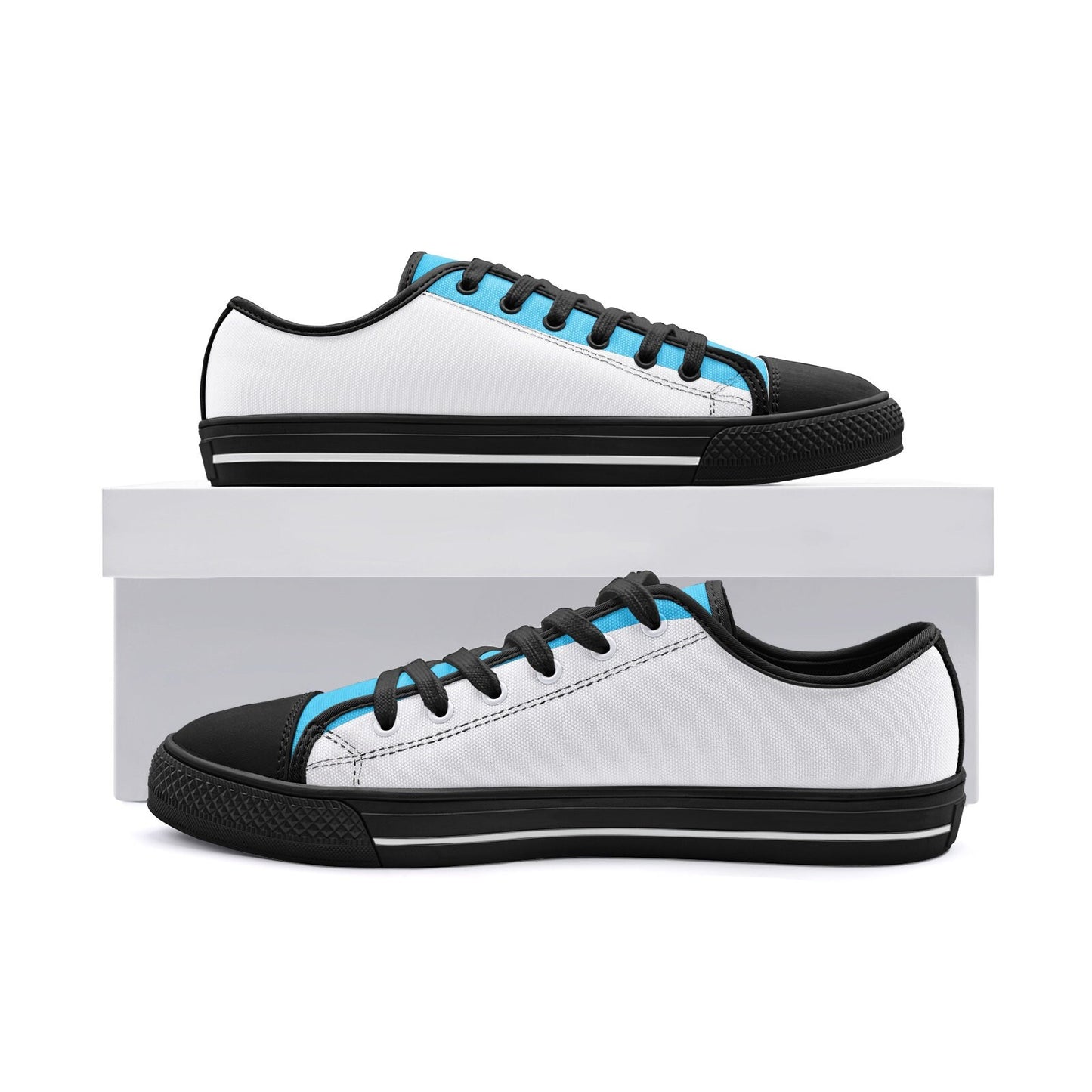 White Casual Sneakers Unisex Low Top Canvas Shoes