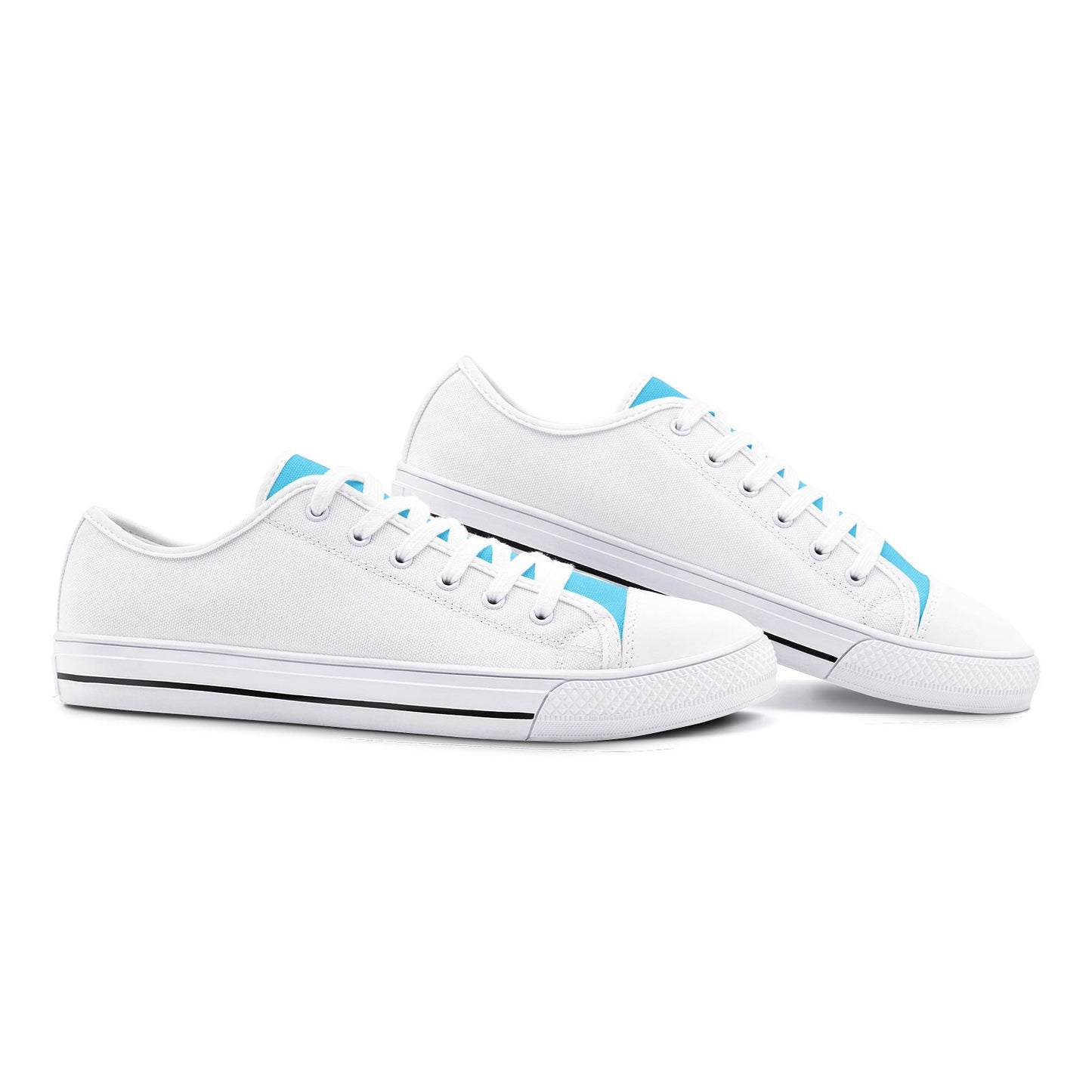 White Casual Sneakers Unisex Low Top Canvas Shoes