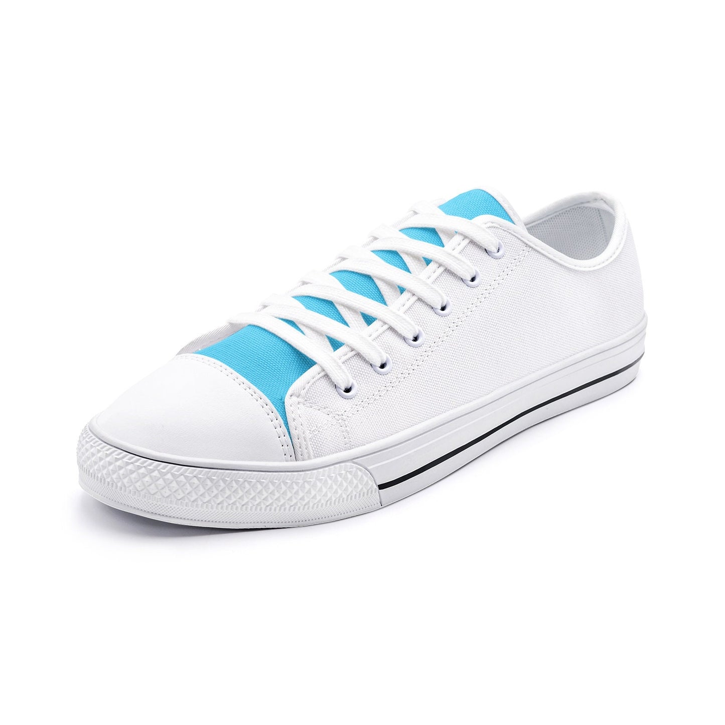 White Casual Sneakers Unisex Low Top Canvas Shoes