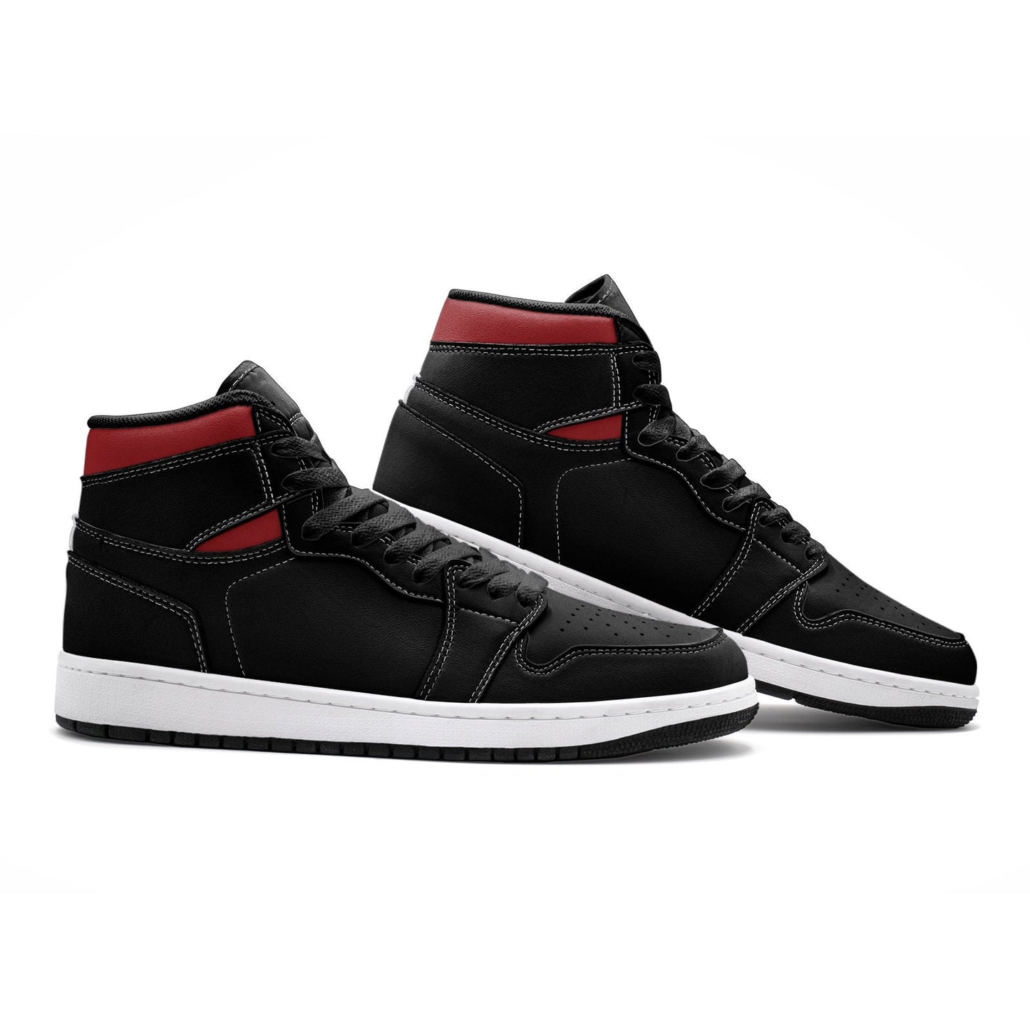 Red and Black High Top Sneakers Unisex High Top Sneakers