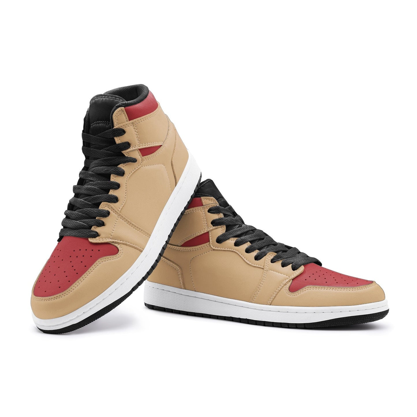 Red and Gold High Tops Unisex Red and Gold Sneakers