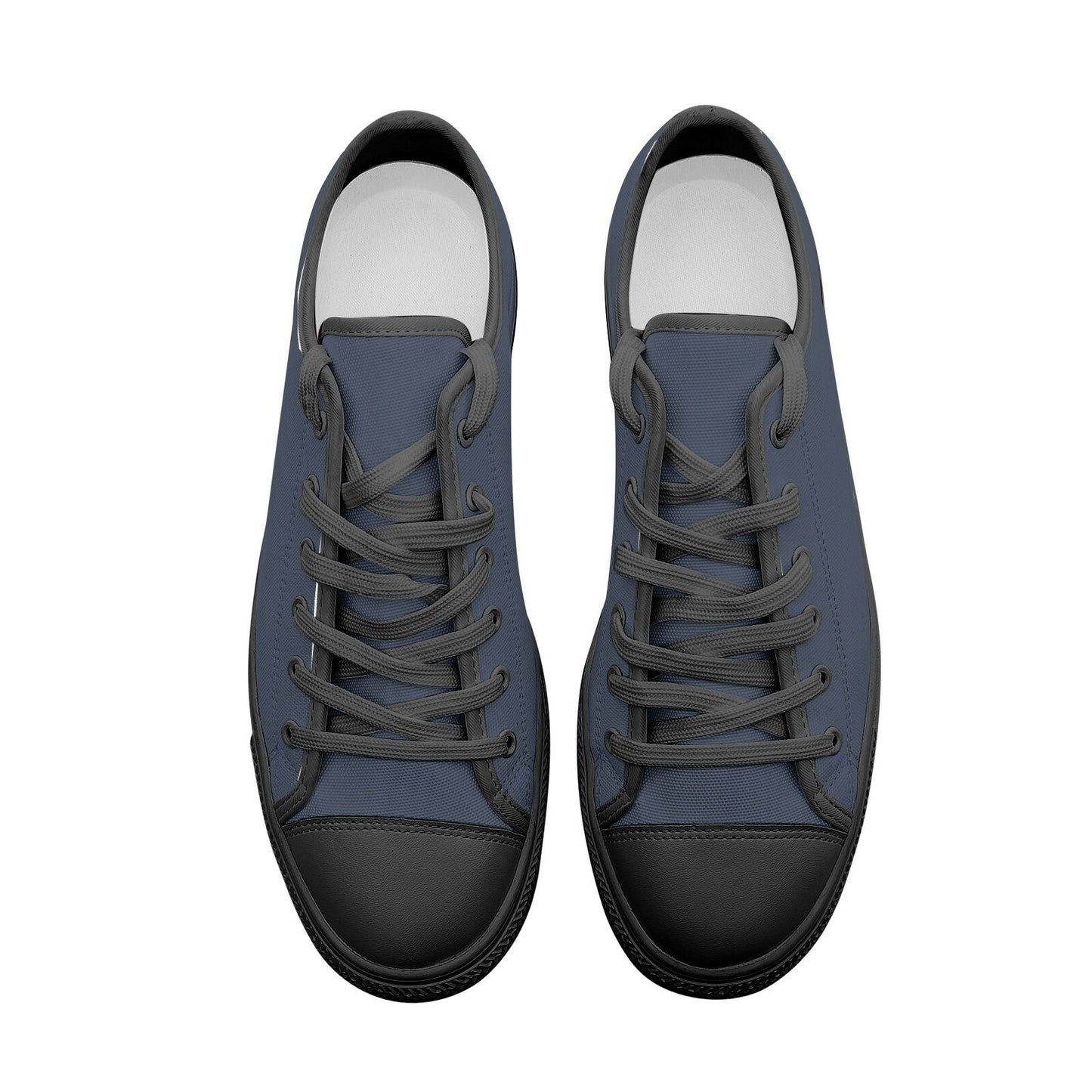 Navy Blue Sneakers Unisex Low Top Canvas Shoes