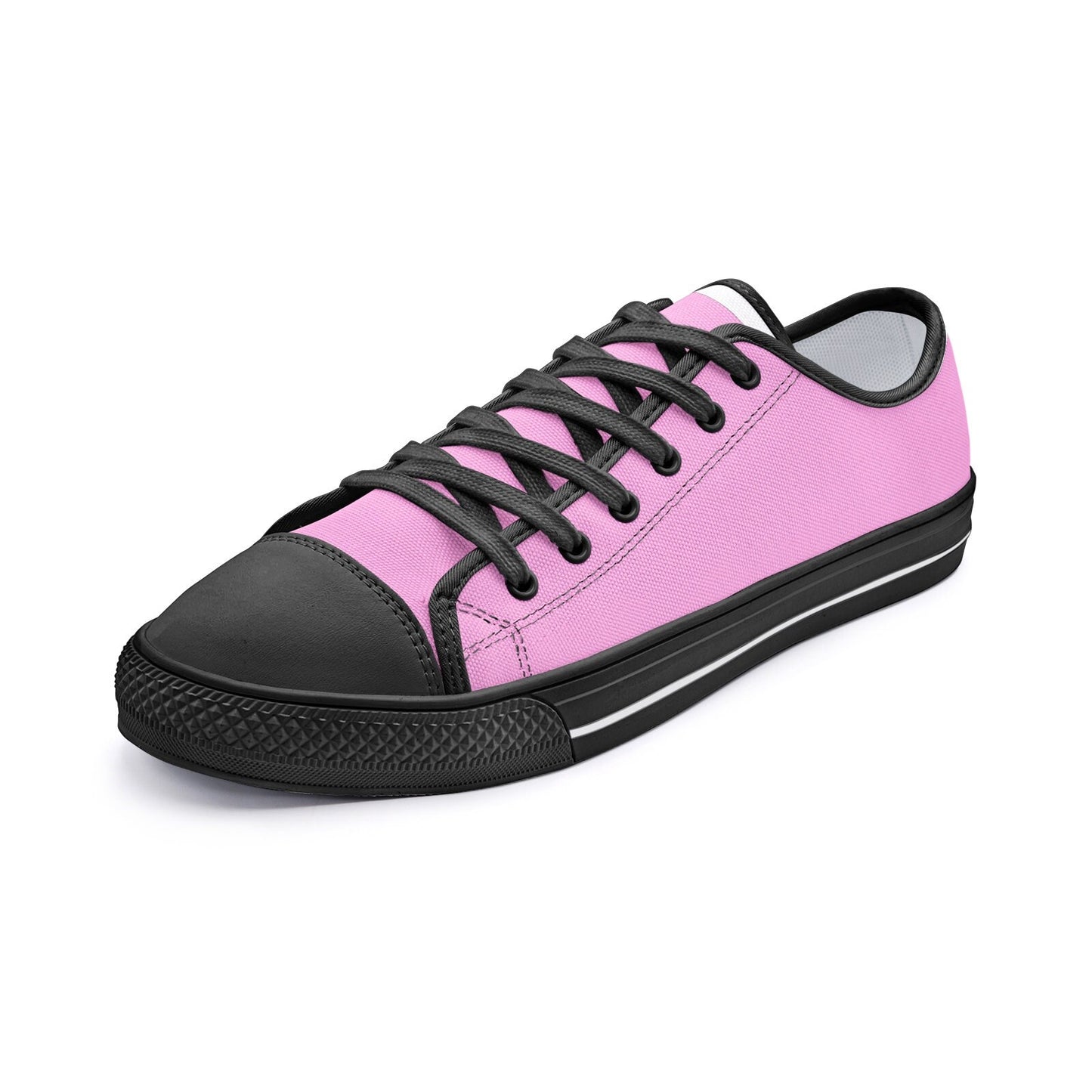 Pink Sneakers Unisex Low Top Pink Canvas Shoes