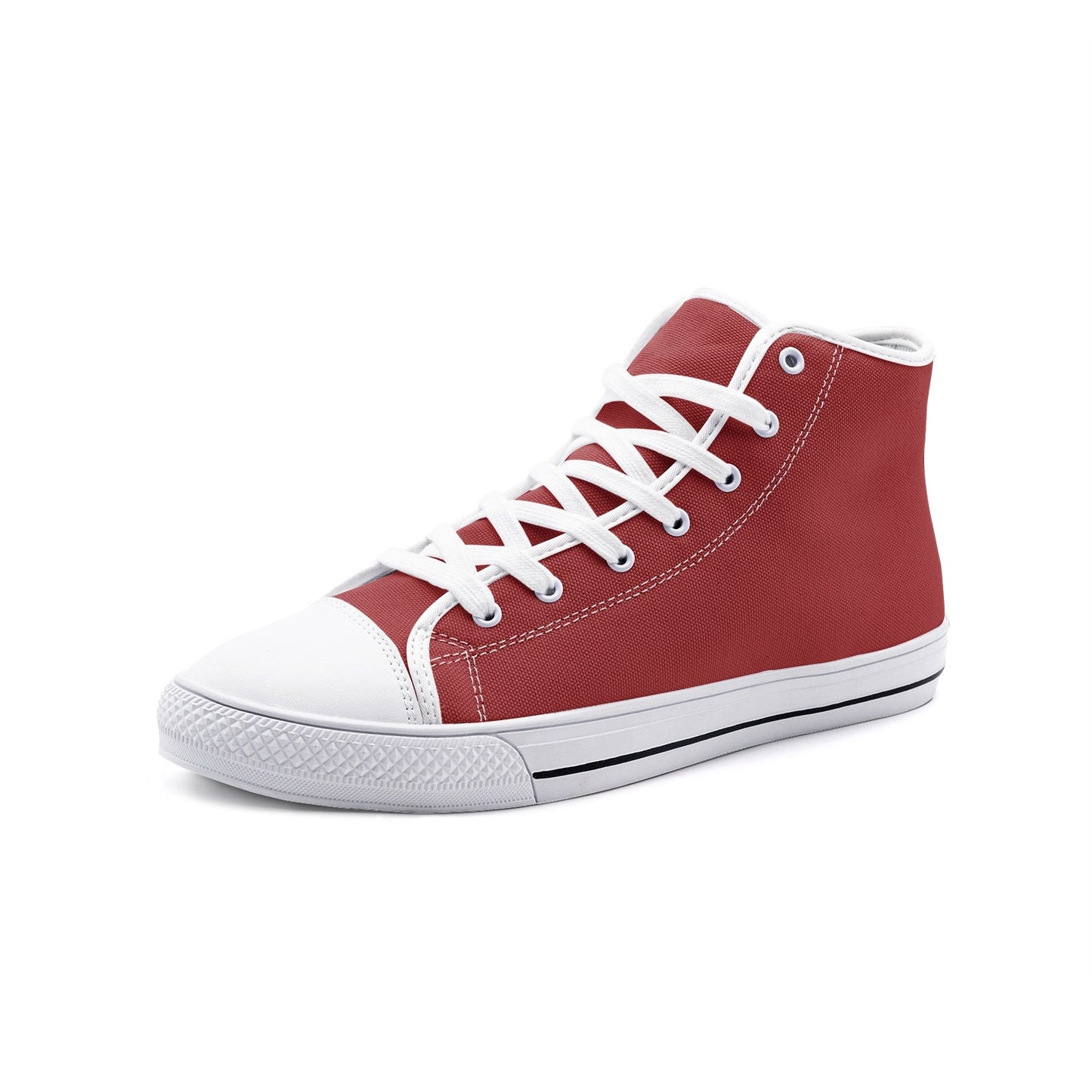 Red High Tops Unisex High Top Canvas Shoes