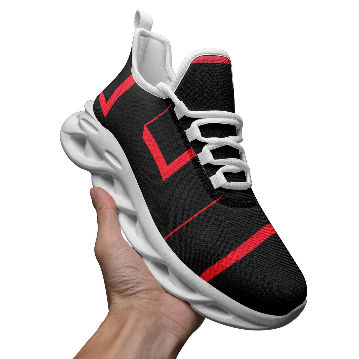 Black Sneakers Unisex Bounce Mesh Knit Sneakers