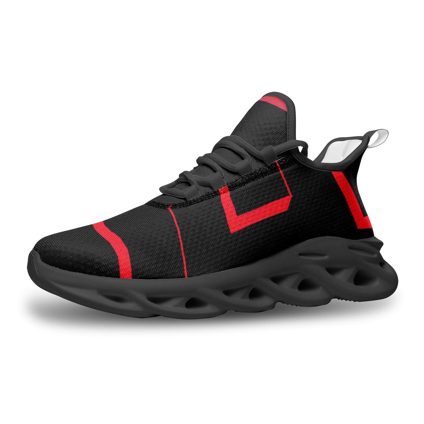 Black Sneakers Unisex Bounce Mesh Knit Sneakers
