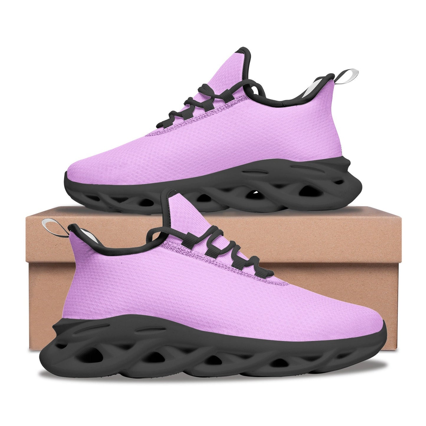 Pink Sneakers Unisex Bounce Mesh Knit Sneakers