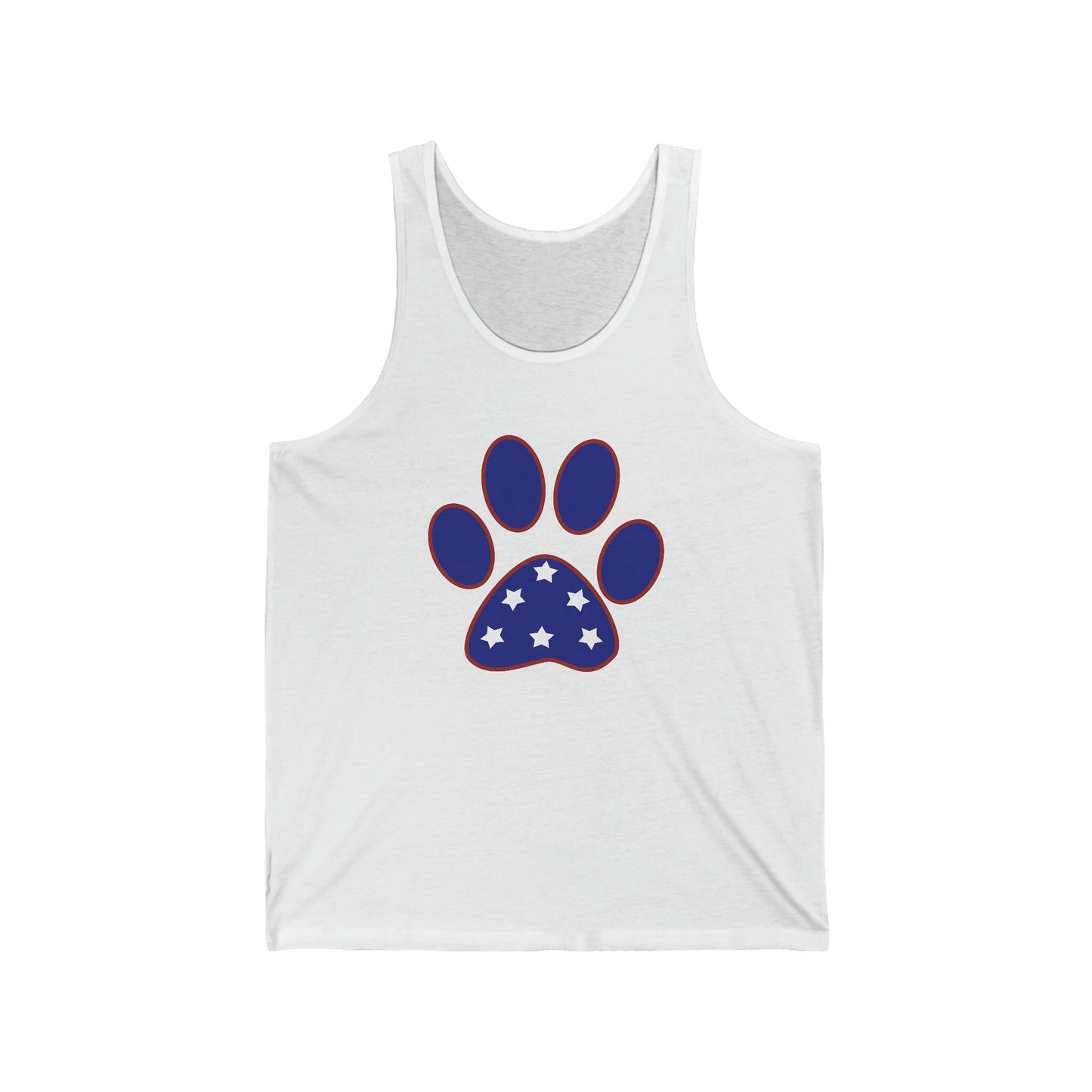 Paw Print Unisex Jersey Tank Top