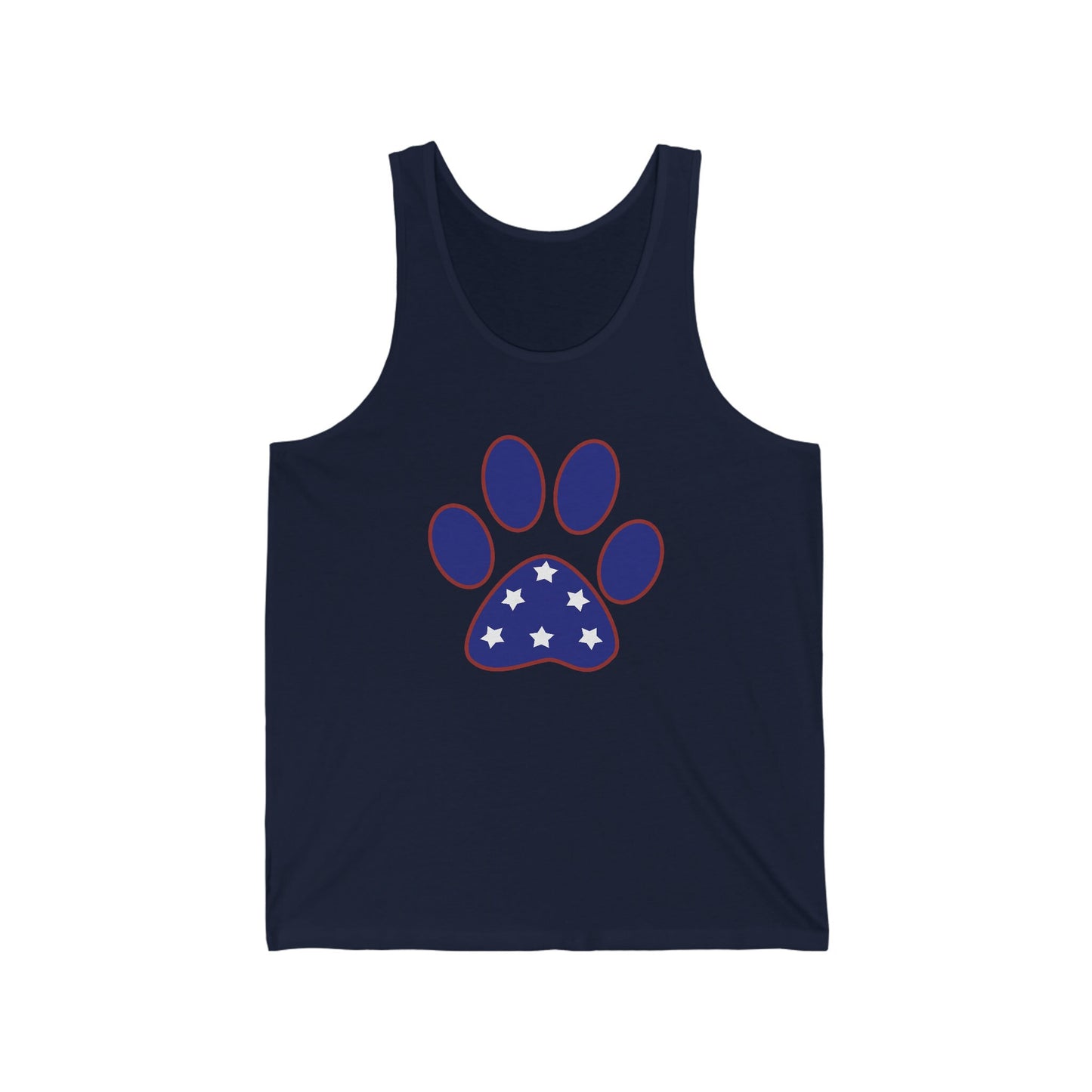 Paw Print Unisex Jersey Tank Top