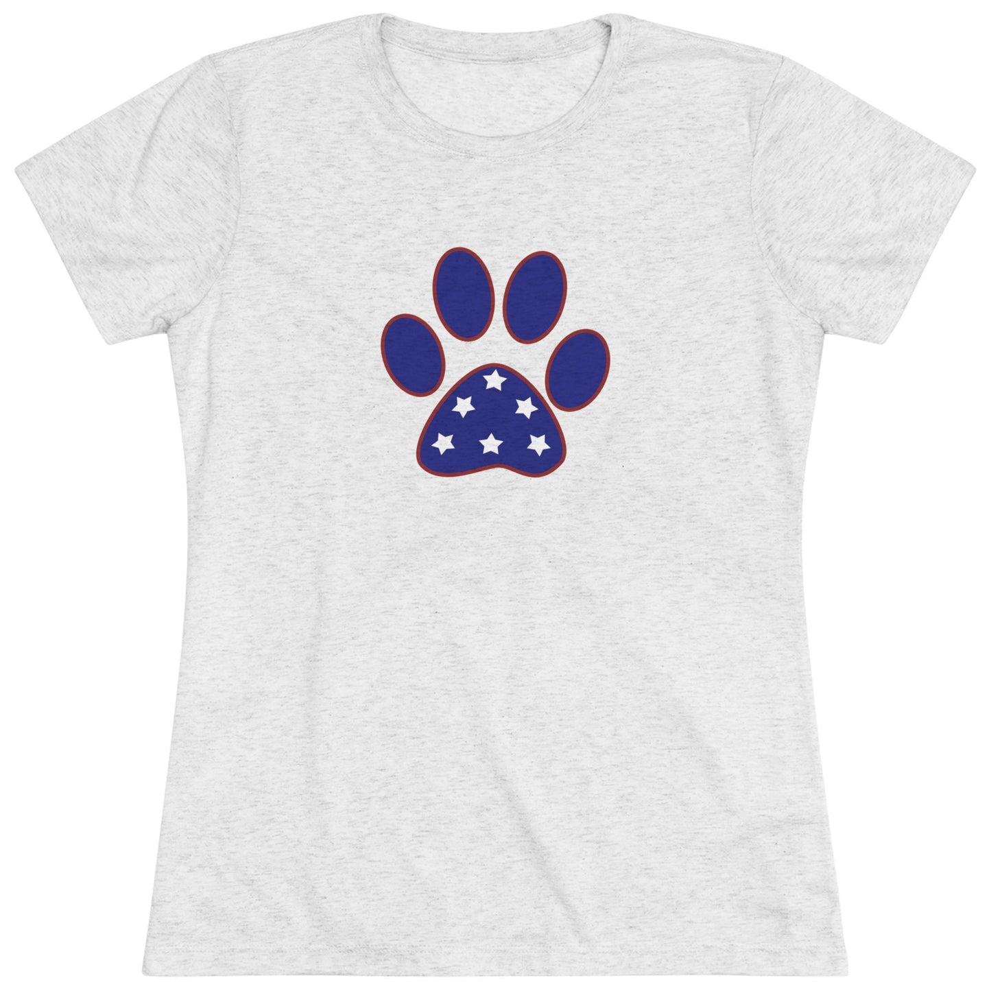 Women's Triblend Paw Print Tee-Shirts