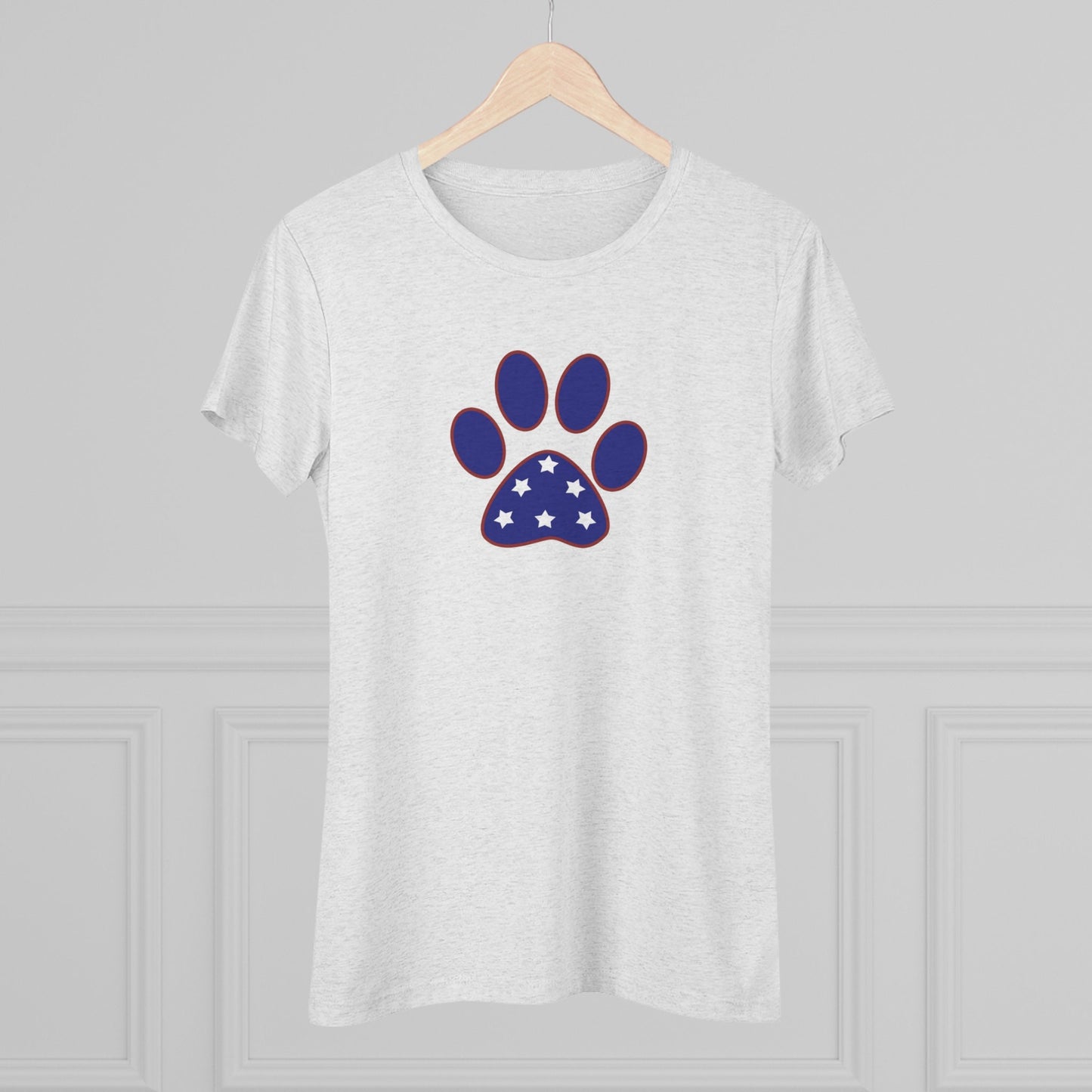 Women's Triblend Paw Print Tee-Shirts