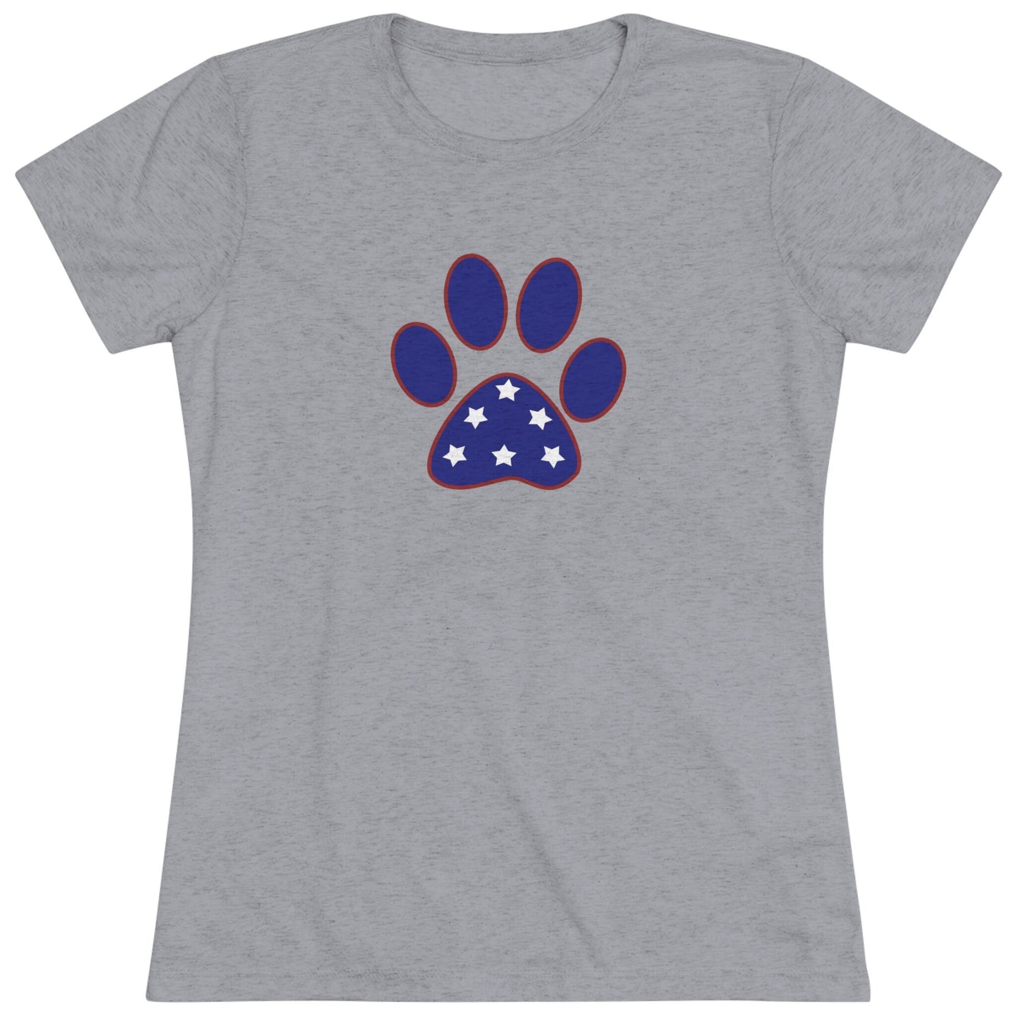 Women's Triblend Paw Print Tee-Shirts
