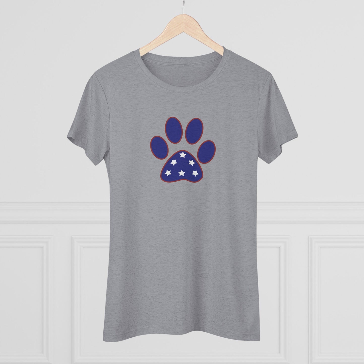 Women's Triblend Paw Print Tee-Shirts