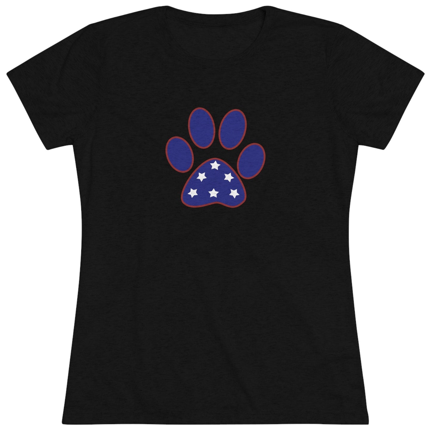 Women's Triblend Paw Print Tee-Shirts