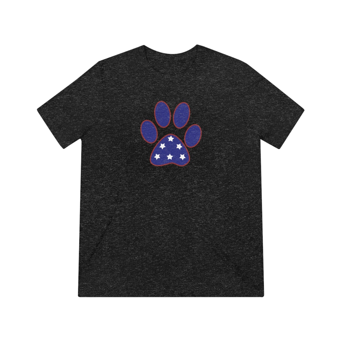 Unisex Paw Print Triblend Tee-Shirts