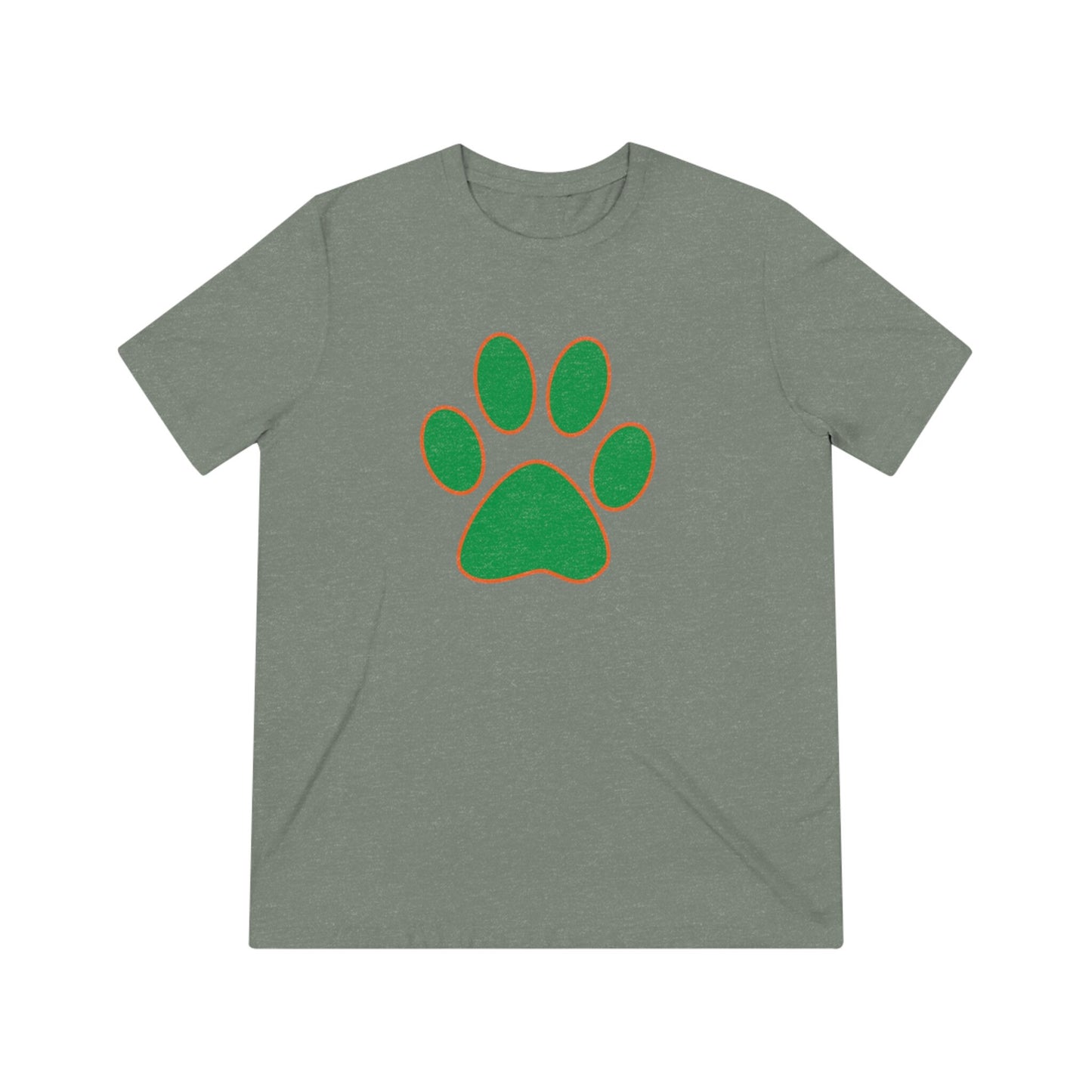 Paw Print Unisex Paw Print Triblend Tee-Shirts