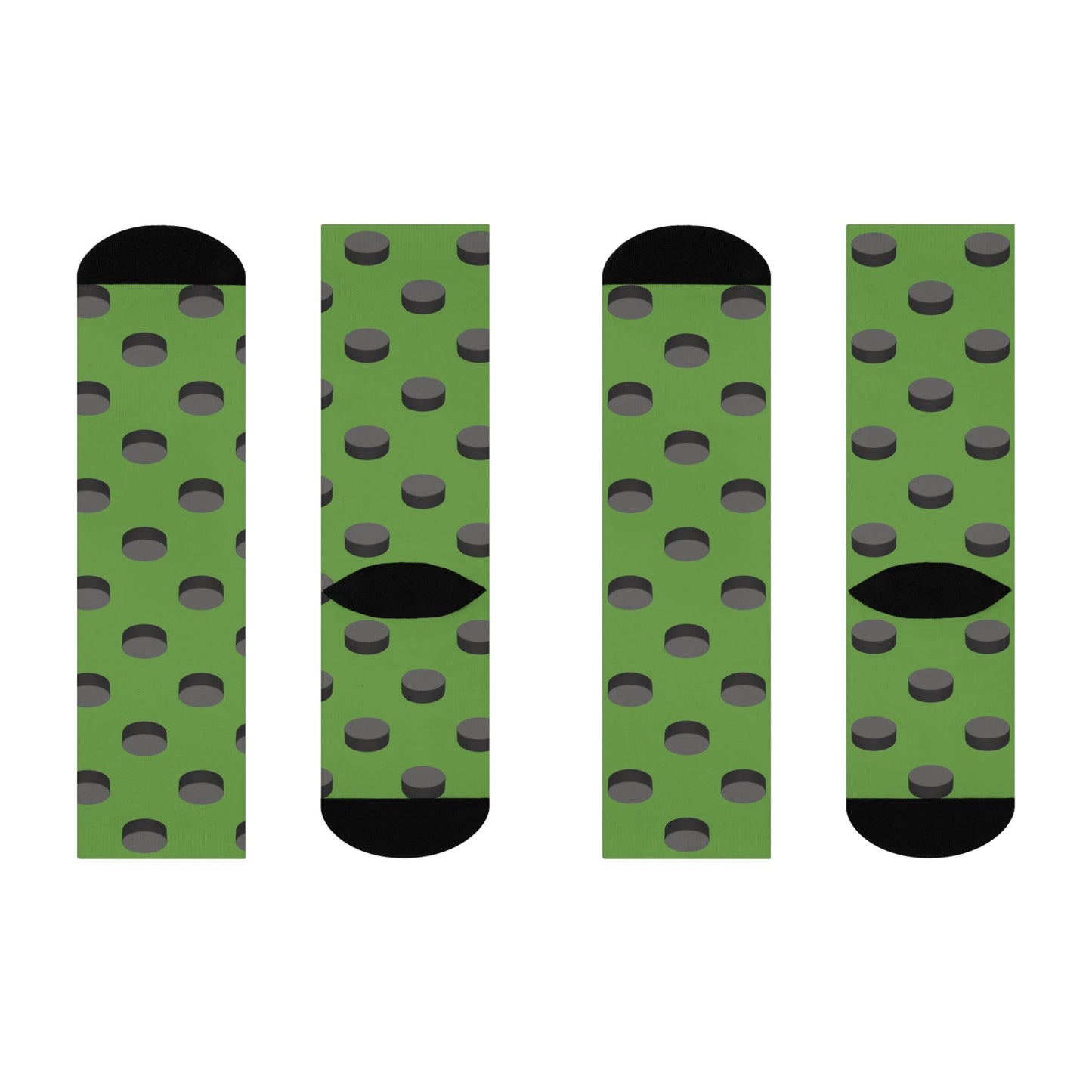 Cushioned Crew Socks Hockey Theme Socks