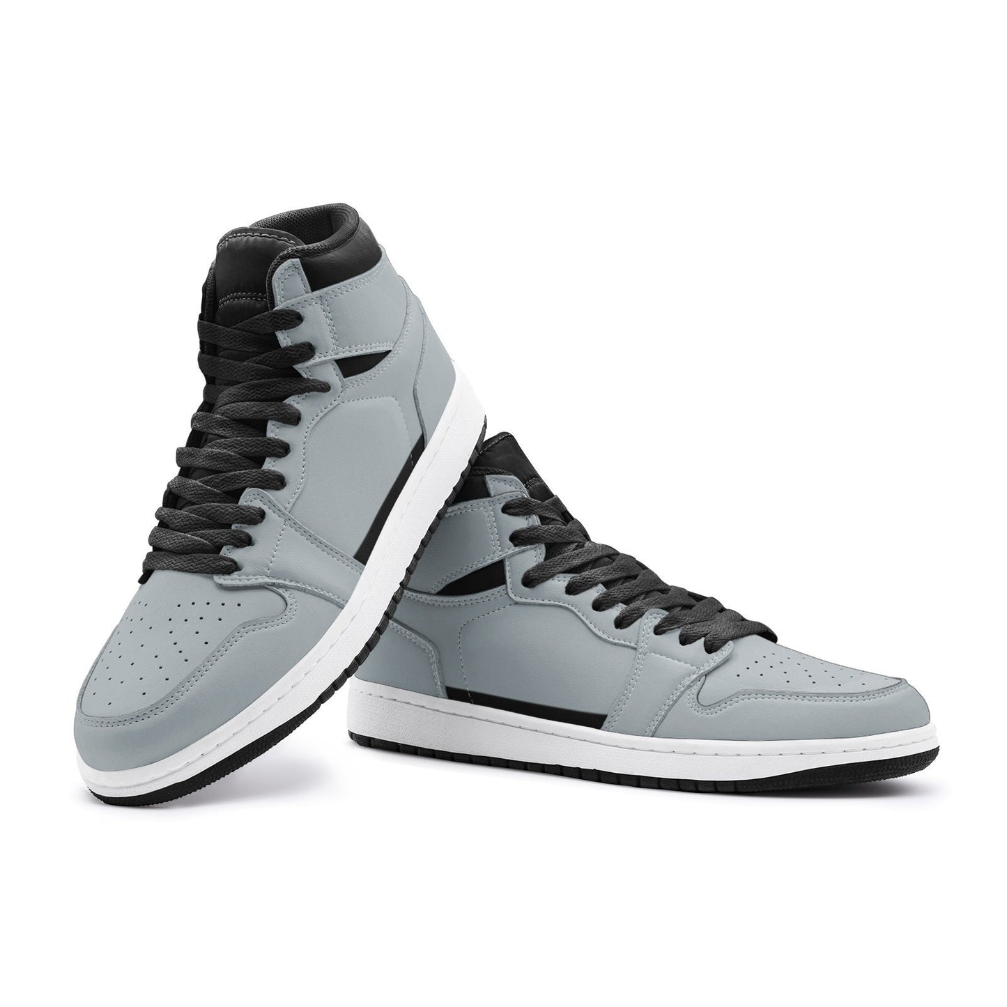Silver High Top Sneakers Unisex Sizes