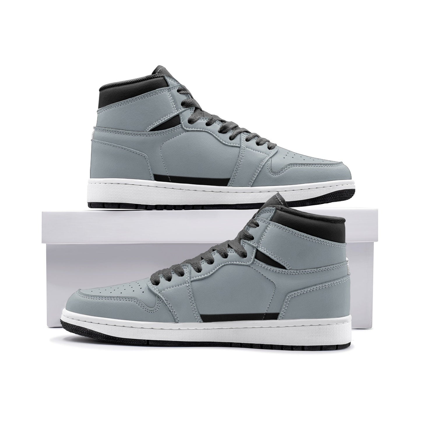 Silver High Top Sneakers Unisex Sizes