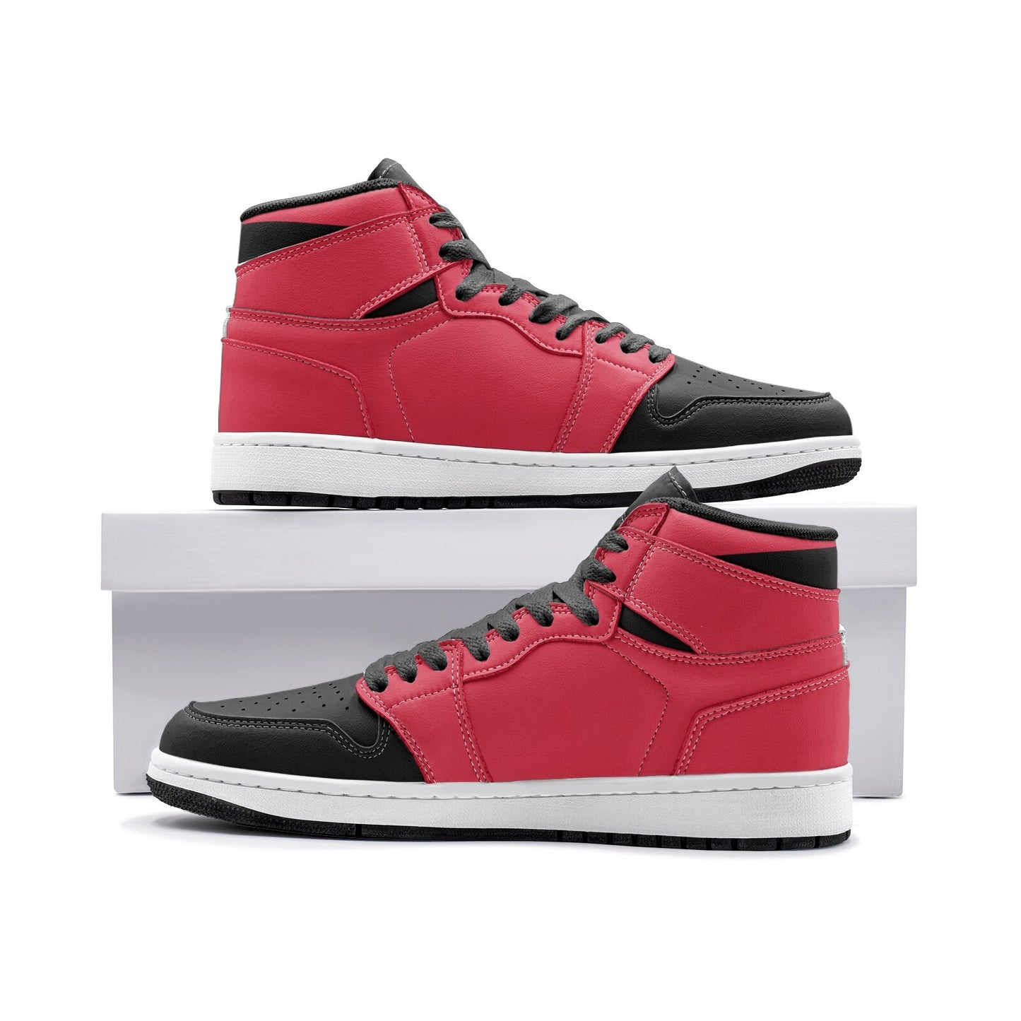 Red and Black High Tops Unisex Sizes