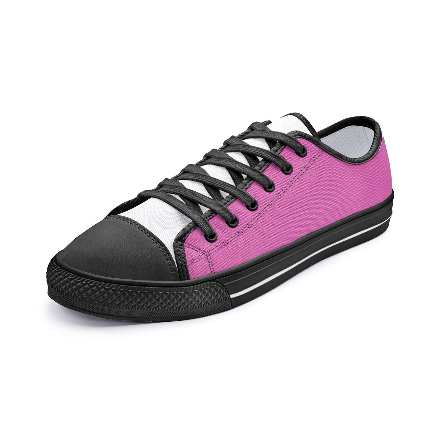 Pink Sneakers Unisex Low Top Canvas Shoes