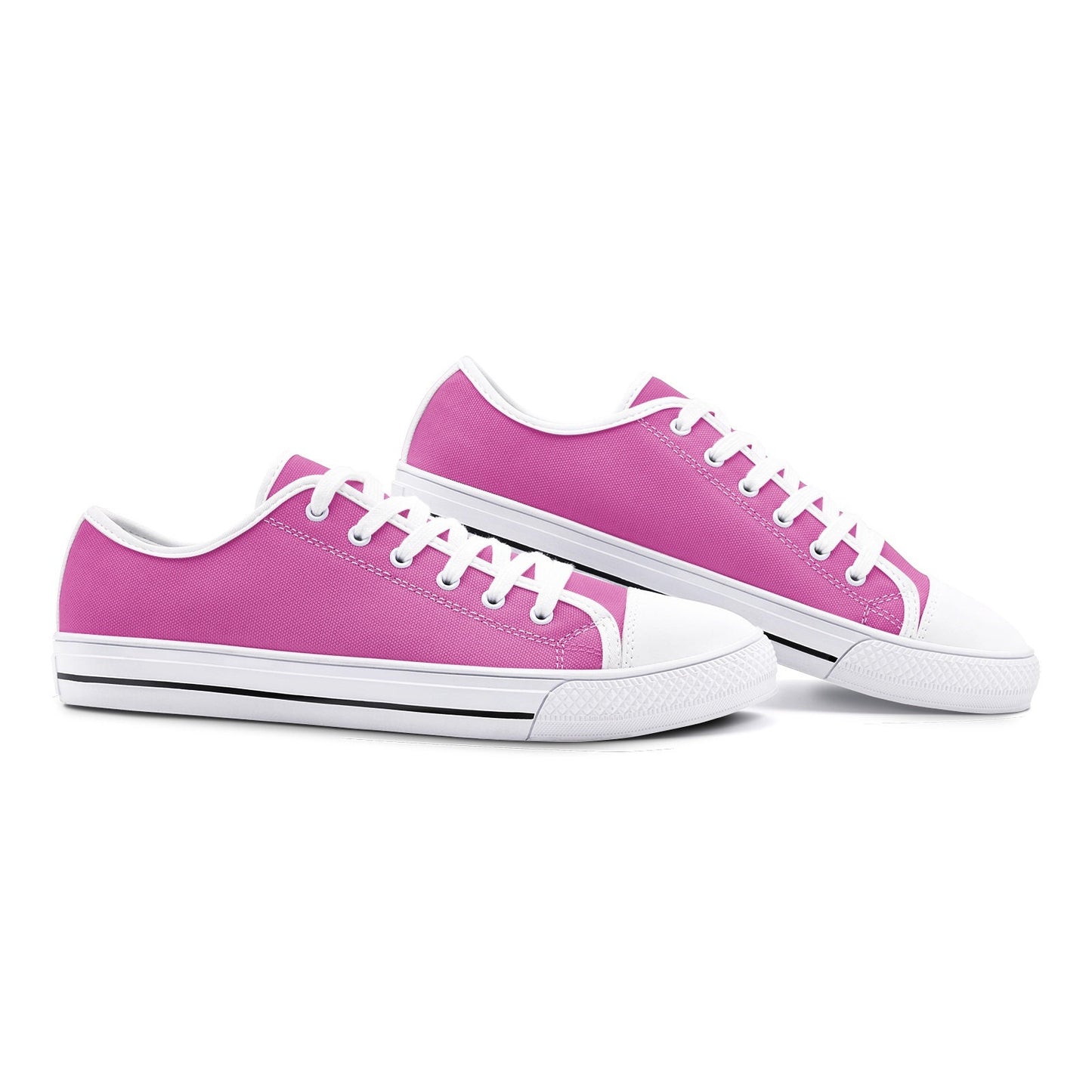 Pink Sneakers Unisex Low Top Canvas Shoes