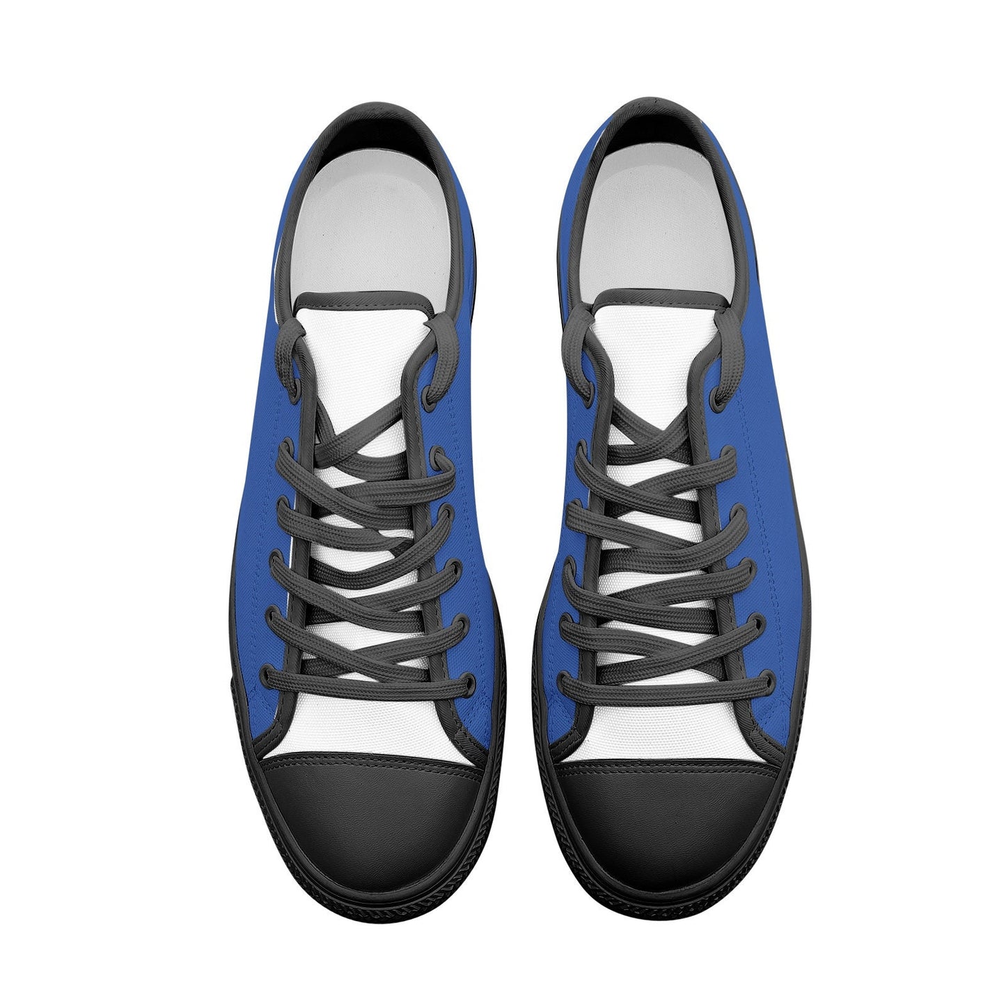 Blue Sneakers Unisex Low Top Canvas Shoes