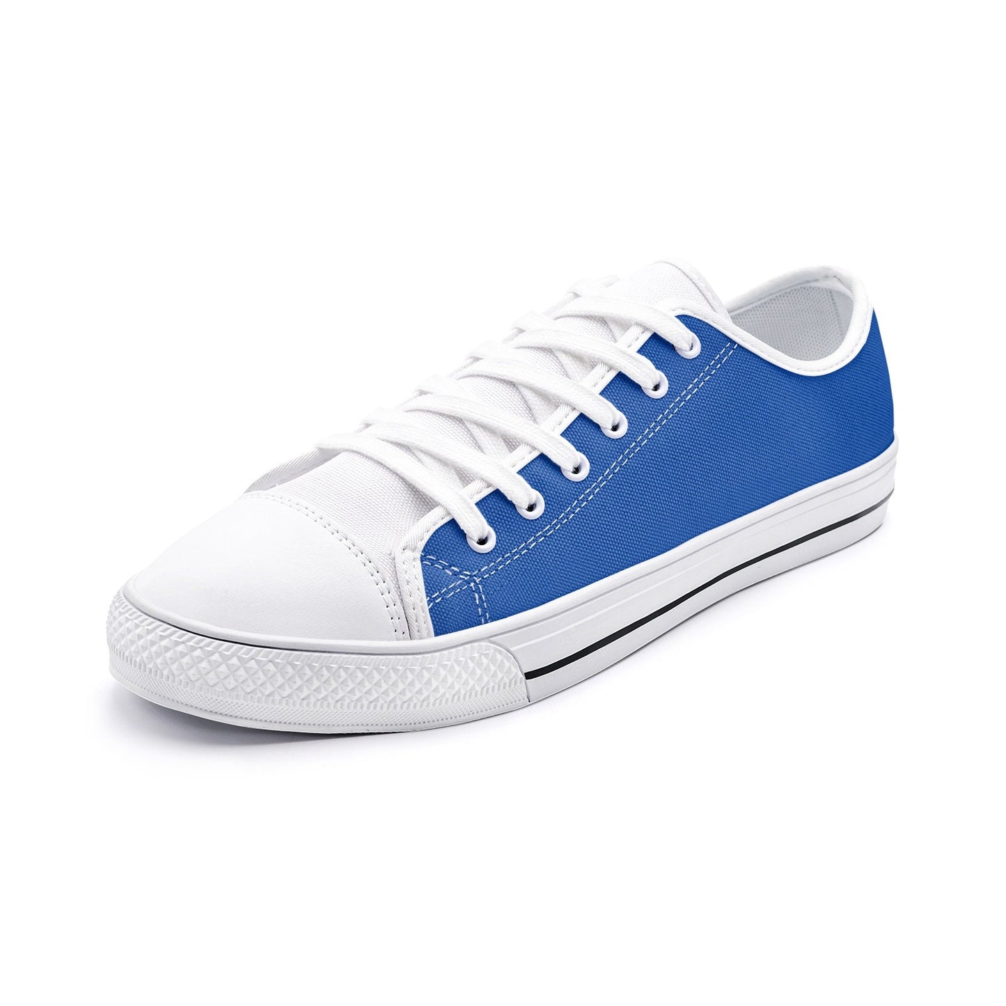 Blue Sneakers Unisex Low Top Canvas Shoes