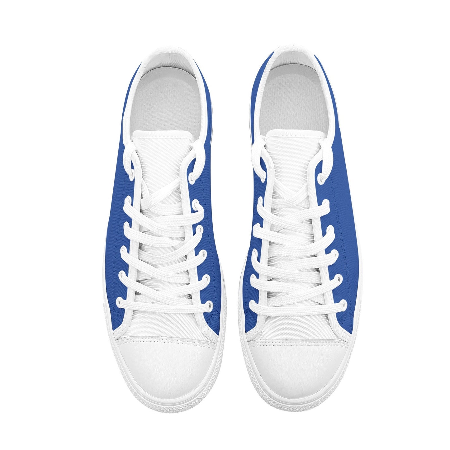 Blue Sneakers Unisex Low Top Canvas Shoes