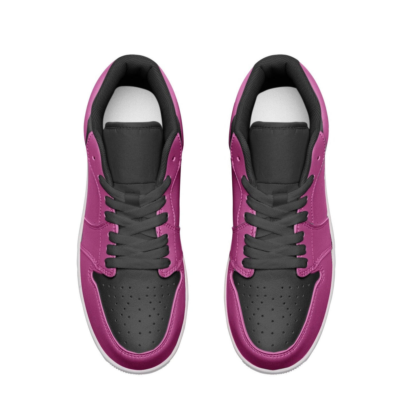 Pink Sneakers Unisex Low Top Leather Sneakers