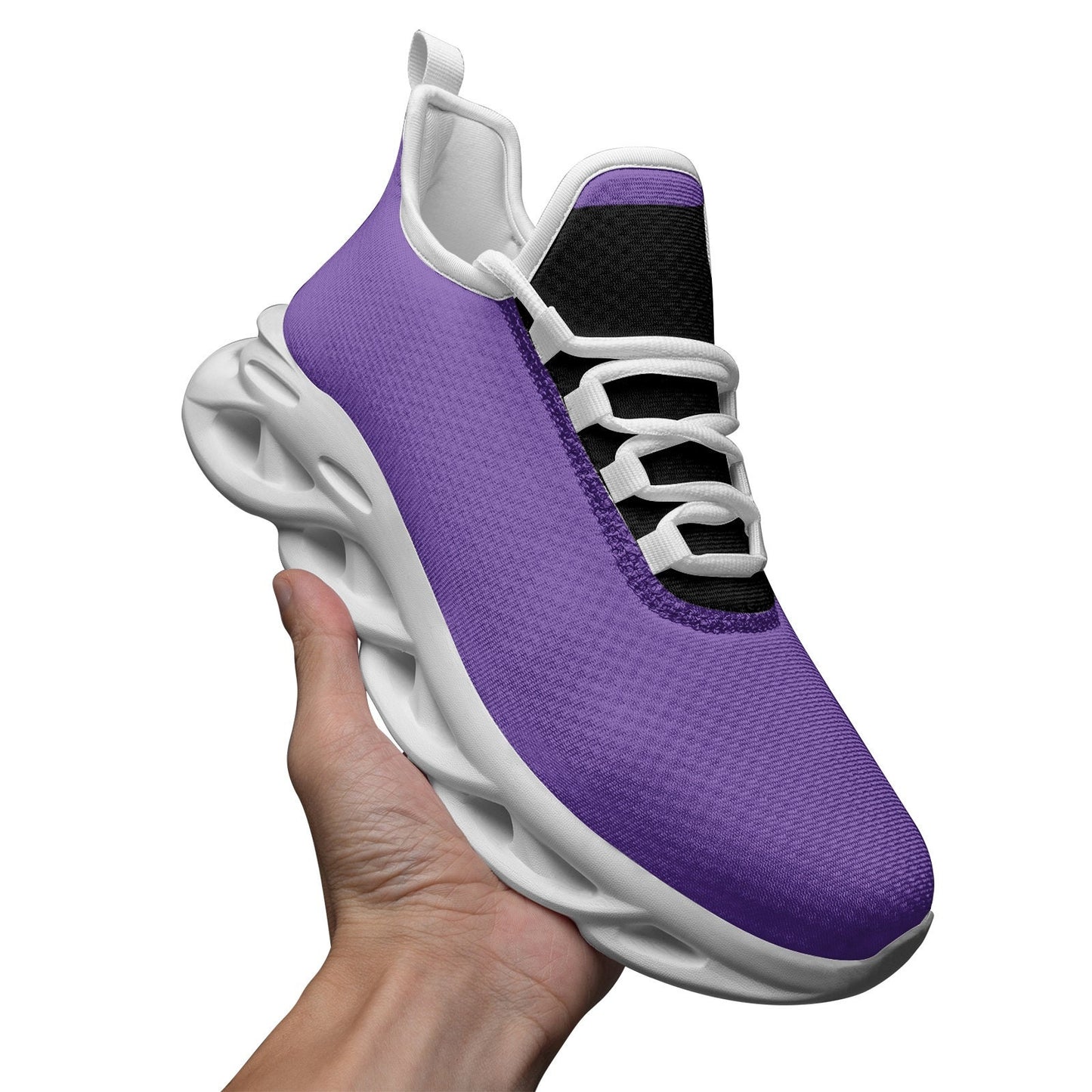 Purple Sneakers Unisex Bounce Mesh Knit Sneakers