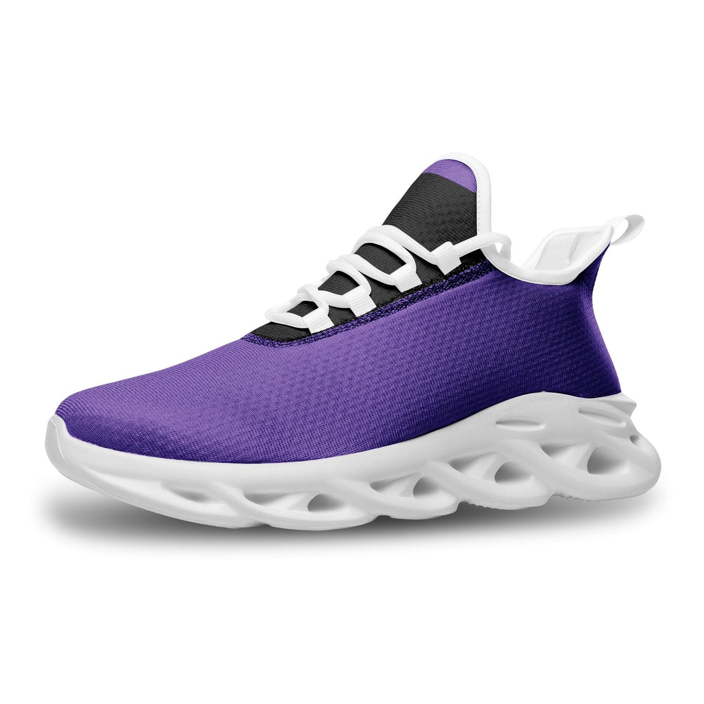 Purple Sneakers Unisex Bounce Mesh Knit Sneakers