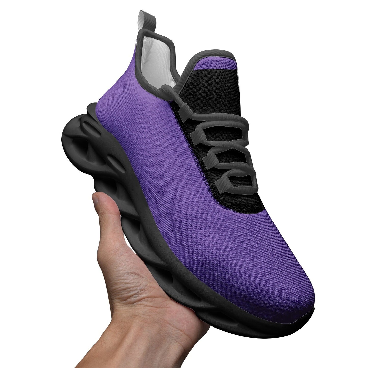 Purple Sneakers Unisex Bounce Mesh Knit Sneakers