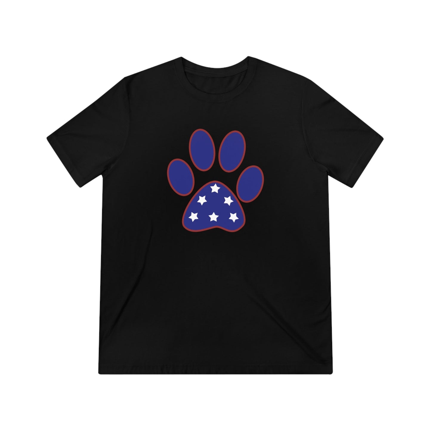 Unisex Paw Print Triblend Tee-Shirts