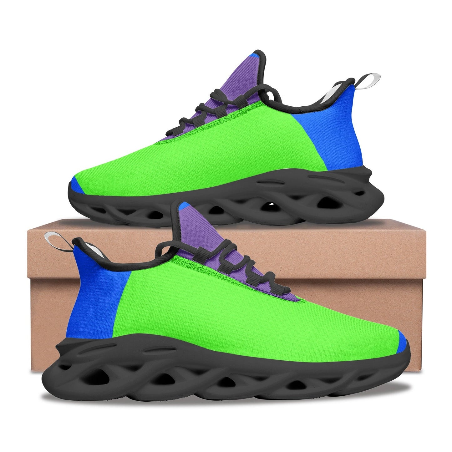 Green Sneakers Unisex Bounce Mesh Knit Sneakers