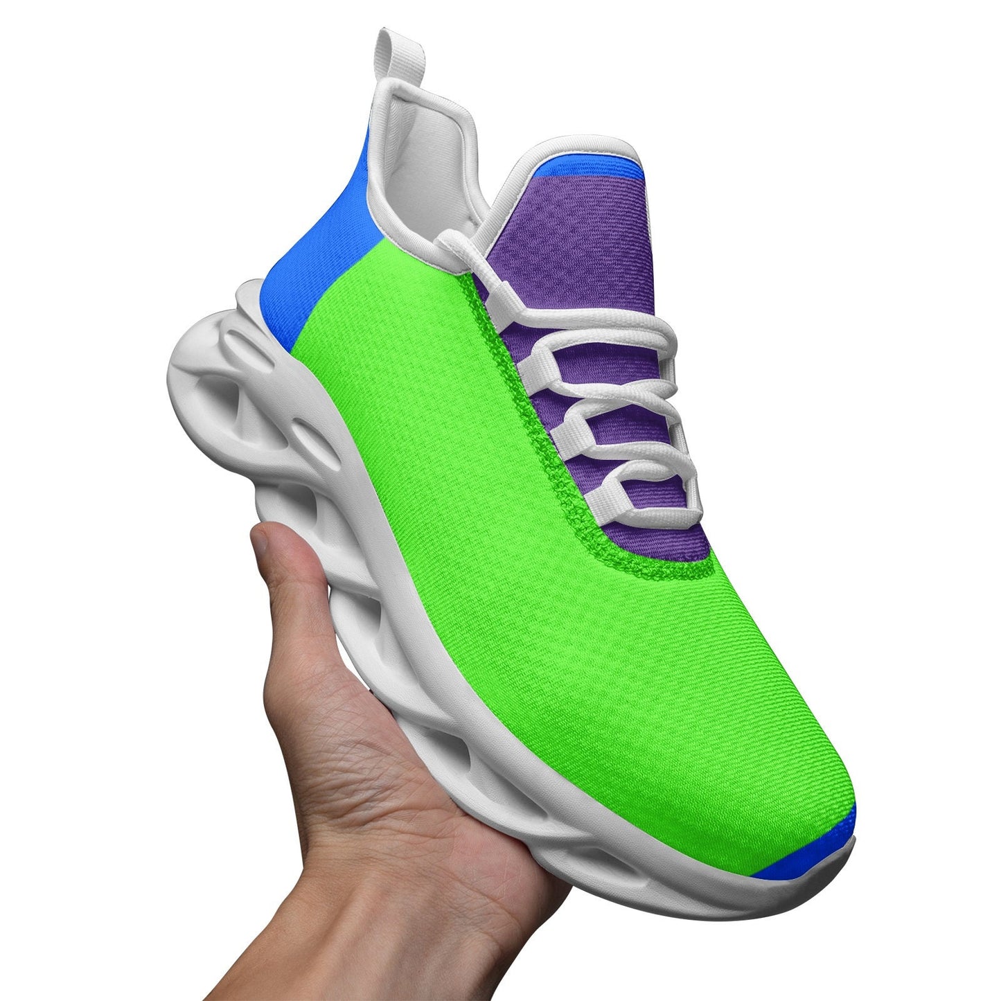 Green Sneakers Unisex Bounce Mesh Knit Sneakers