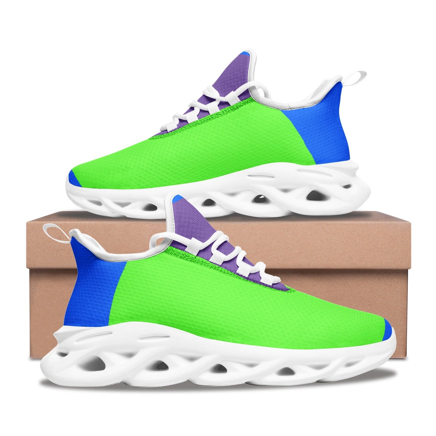 Green Sneakers Unisex Bounce Mesh Knit Sneakers