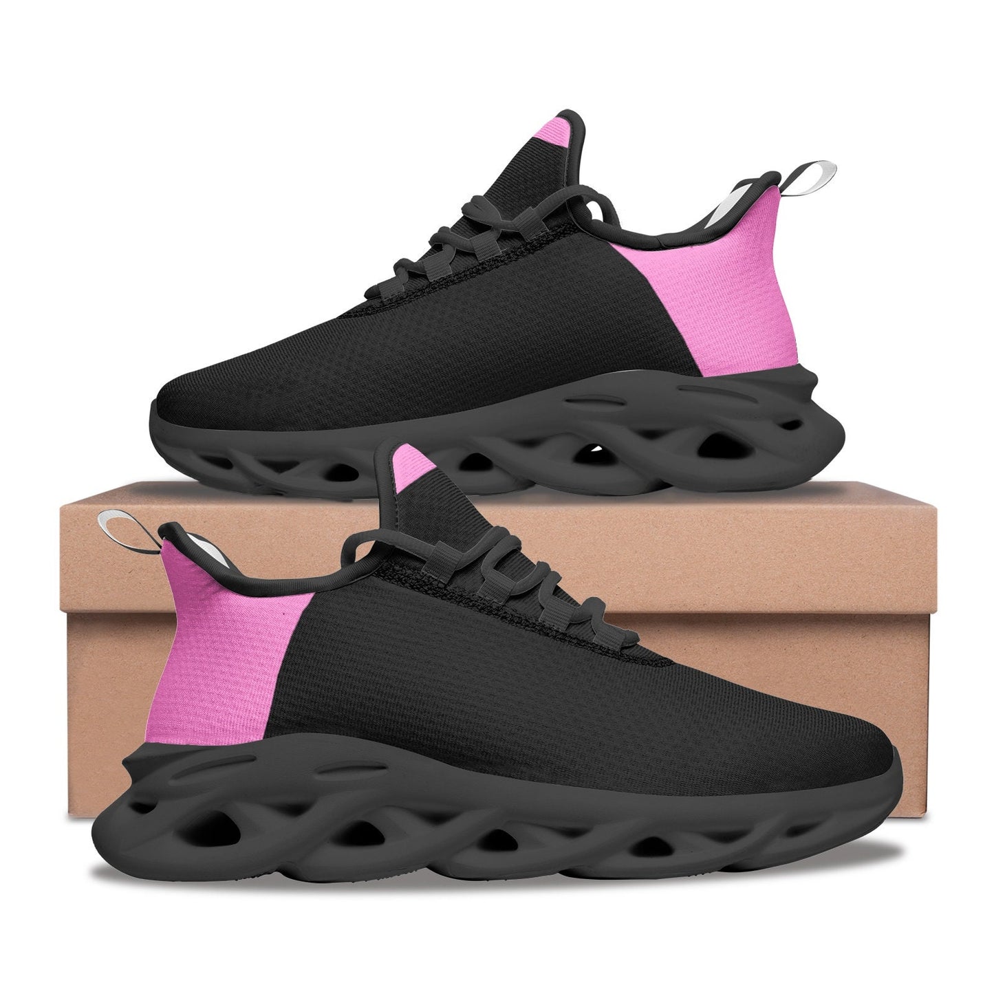 Pink Sneakers Unisex Bounce Mesh Knit Sneakers
