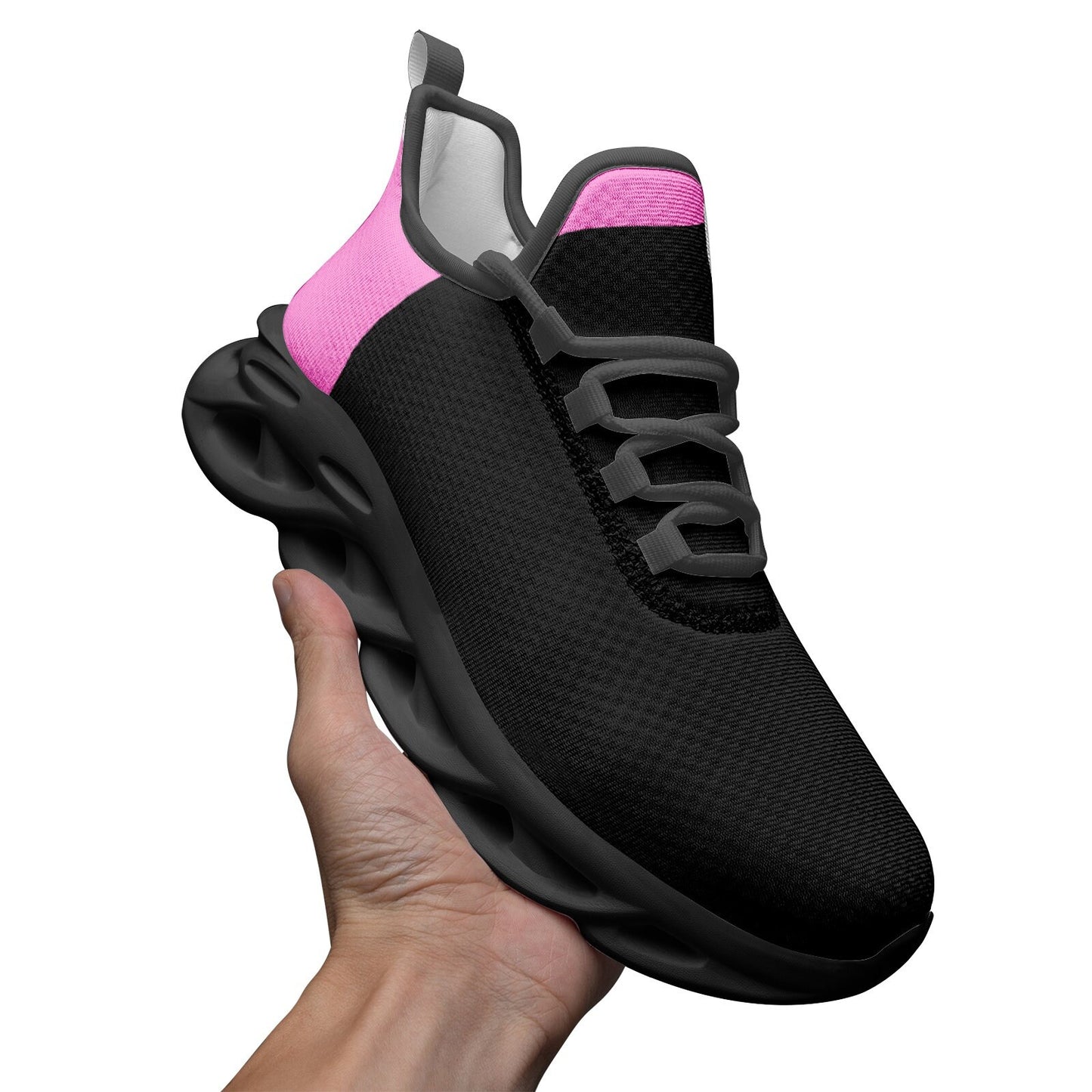 Pink Sneakers Unisex Bounce Mesh Knit Sneakers