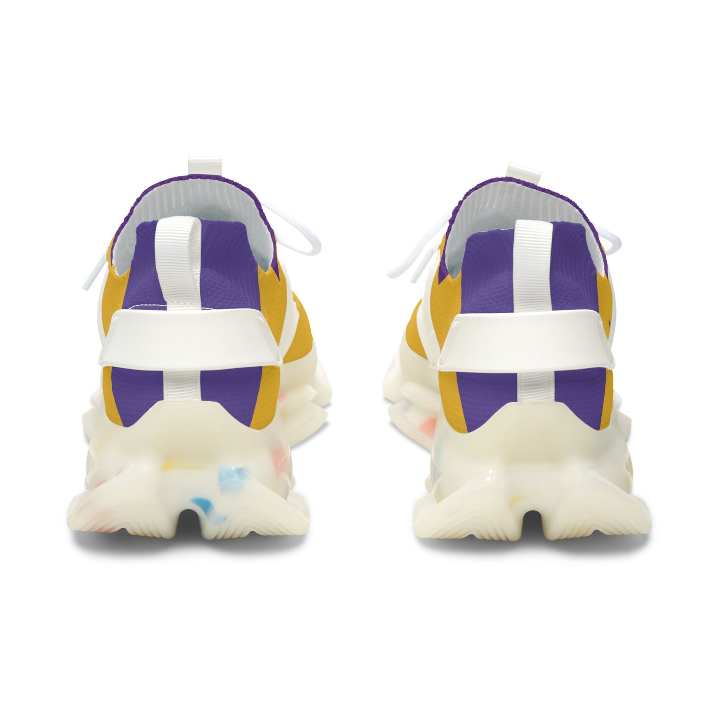 Women's Yellow and Purple Sneakers