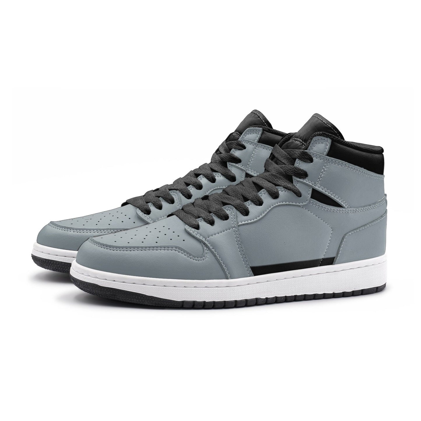 Silver High Top Sneakers Unisex Sizes